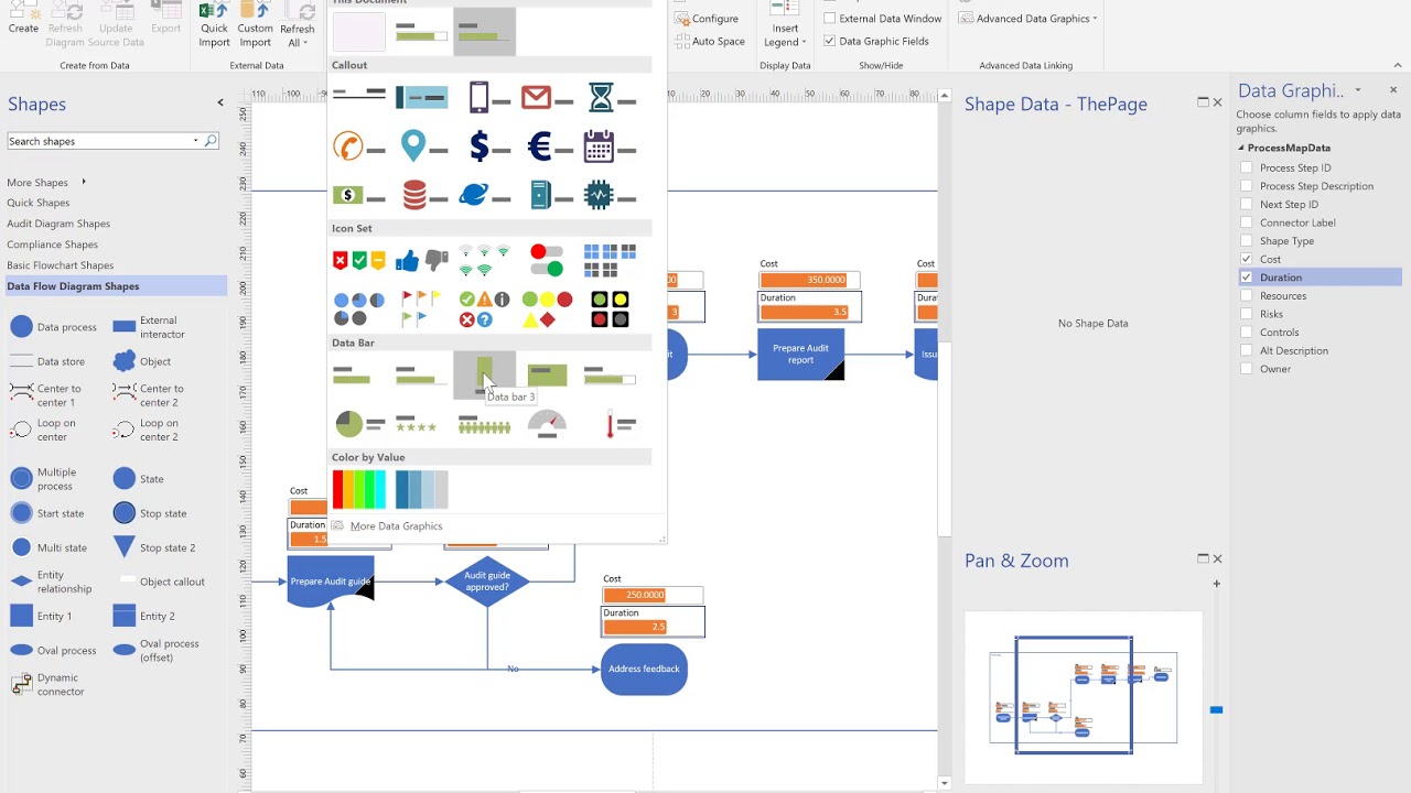 create visio from excel